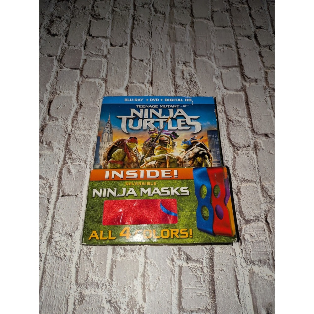 Teenage Mutant Ninja Turtles Blu-ray DVD Combo 2014 Movie with Ninja Masks